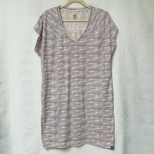 Title Nine Hionlani T Shirt Dress Red Stripe Womens Small‎ Stripes  Casual